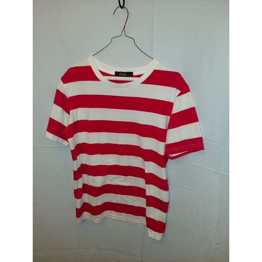 iClosam Red and White Strip Top Size S
